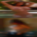 Naked woman with big sweaty
