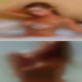 Mature nude woman sunbathing